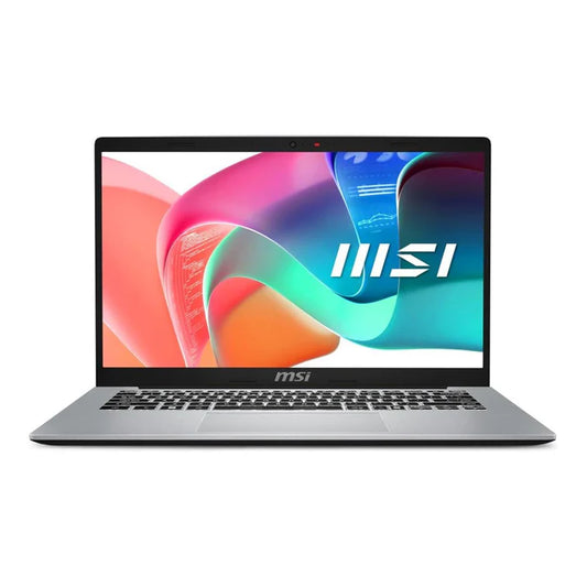 MSI Modern 14 Urban Silver laptop Intel Core 7 150U 16GB DDR5 RAM 512GB SSD 14 inch FHD Windows 11 Home