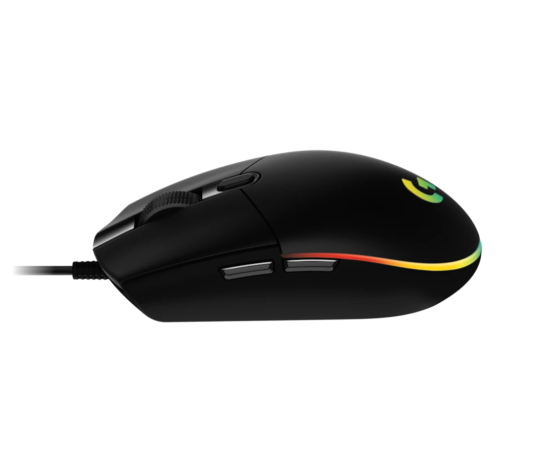 Logitech G102 wired gaming mouse with RGB lighting, high-precision 8000 DPI sensor, and classic lightweight design for fast and accurate gameplay performance.