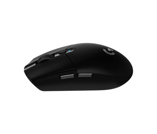 Logitech G305 LIGHTSPEED Wireless Gaming Mouse black front view
