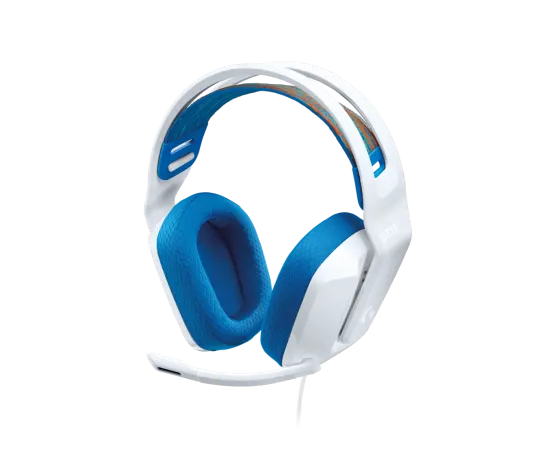 Logitech G335 Wired Gaming Headset White – lightweight on-ear headphones with built-in microphone