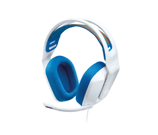 Logitech G335 Wired Gaming Headset White – lightweight on-ear headphones with built-in microphone