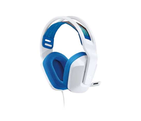 Logitech G335 Wired Gaming Headset White – lightweight on-ear headphones with built-in microphone