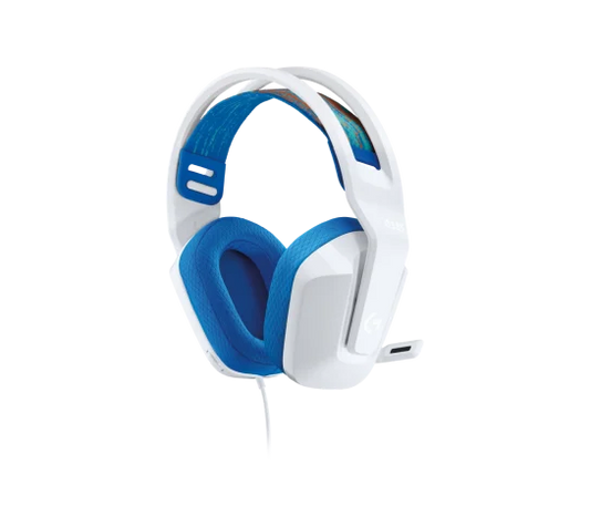 Logitech G335 Wired Gaming Headset White – lightweight on-ear headphones with built-in microphone