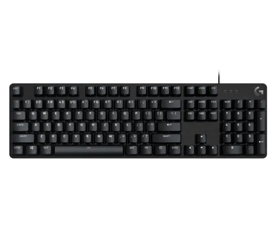 Logitech G413 SE Wired Mechanical Gaming Keyboard with white backlighting and durable aluminum top plate.
