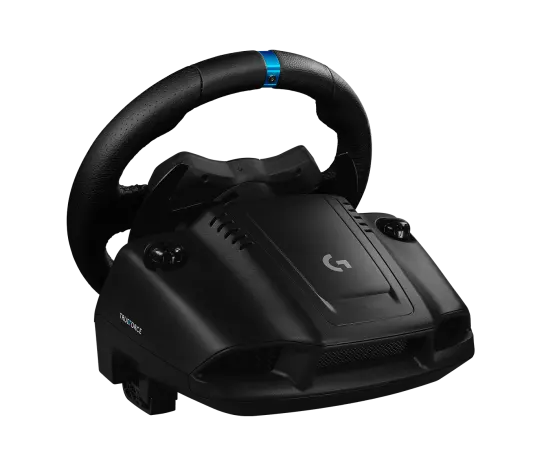 Logitech G923 Racing Wheel and Pedals with TRUEFORCE force feedback for realistic racing simulation