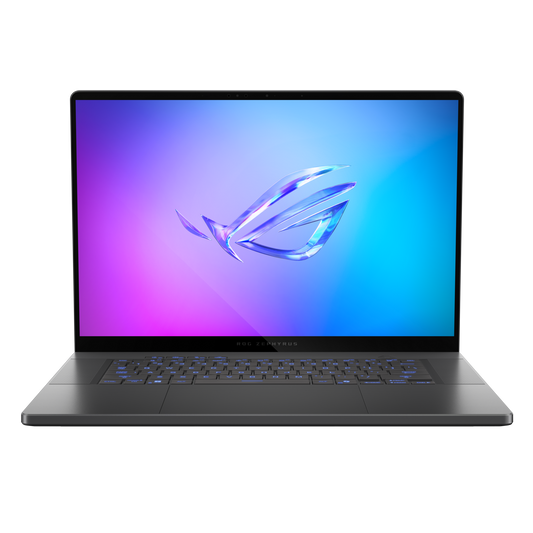 ASUS ROG Zephyrus G16 AI laptop with Ultra 9 285H, 32GB RAM, 2TB SSD, RTX 5070, and 240Hz QHD+ display. Built for elite gaming and creators.
