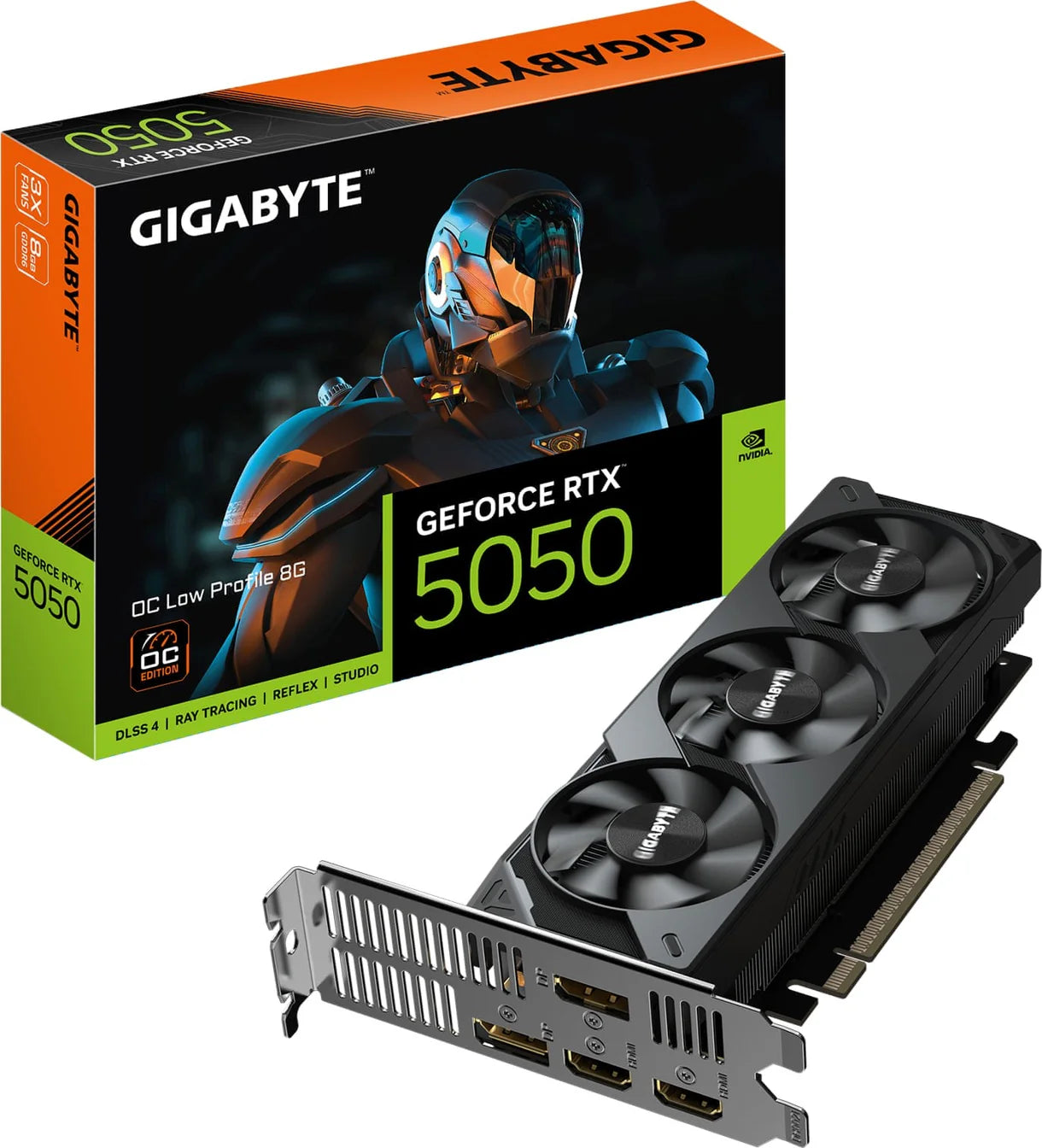 GIGABYTE NVIDIA GeForce RTX 5050 OC low profile graphics card compact gaming GPU