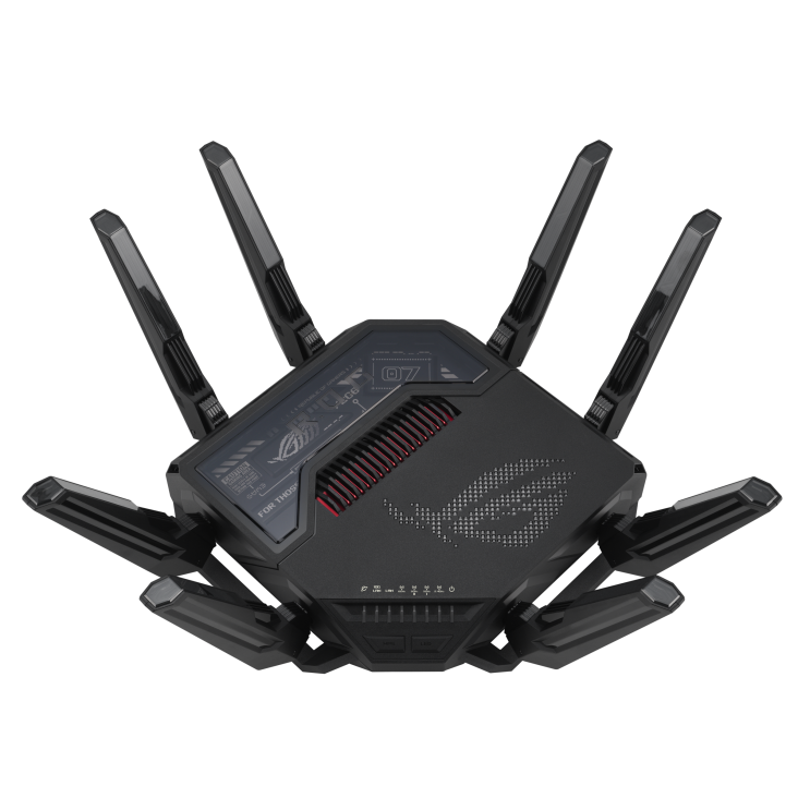 ASUS ROG Rapture GT-BE98 Wi-Fi 7 quad-band gaming router with AiMesh for ultra-fast wireless connectivity and low latency