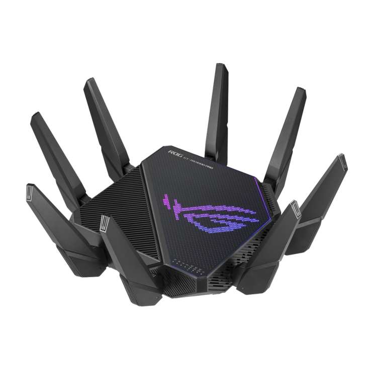 ASUS ROG Rapture GT-AX11000 Pro tri-band WiFi 6 gaming router with 10GbE 2.5GbE eight antennas AiMesh and AX11000 wireless performance
