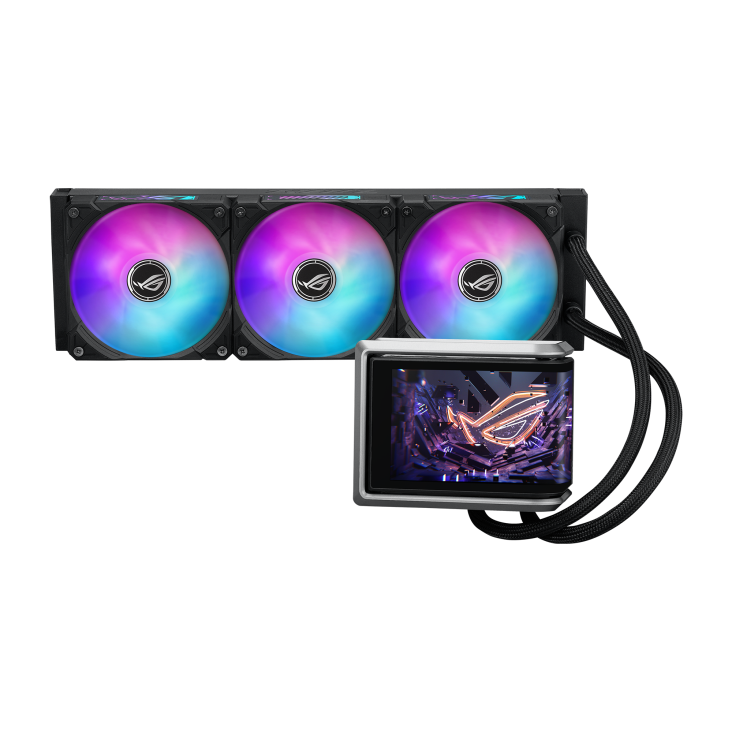 ASUS ROG Ryuo IV SLC 360 ARGB liquid CPU cooler - front view