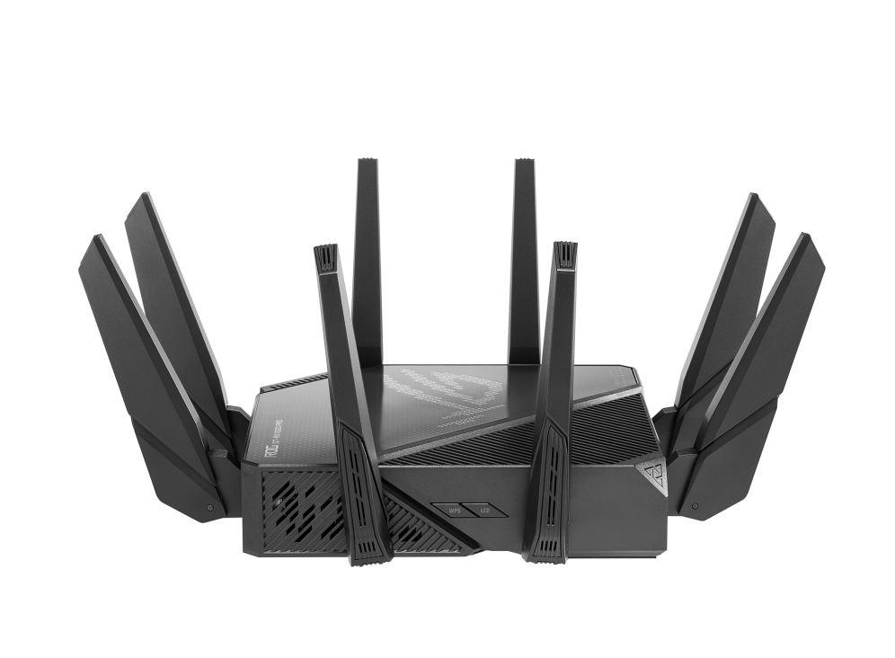 ASUS ROG Rapture GT-AX11000 Pro tri-band WiFi 6 gaming router with 10GbE 2.5GbE eight antennas AiMesh and AX11000 wireless performance