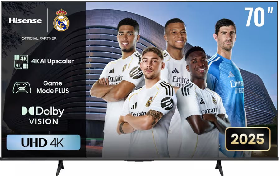Hisense 70 inch A6Q 4K UHD smart TV with HDR Dolby Vision ultra HD television