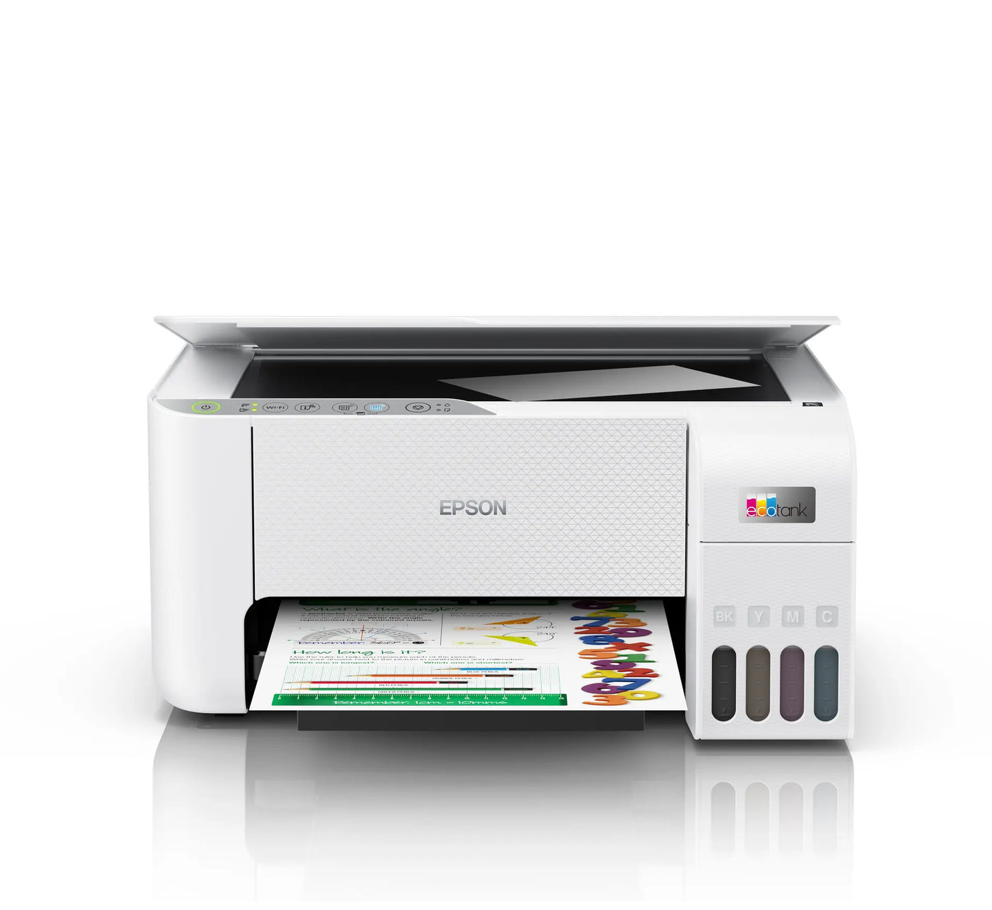 Epson EcoTank L3256 A4 colour 3-in-1 printer with Wi-Fi Direct refillable ink tank system for home office printing scanning and copying