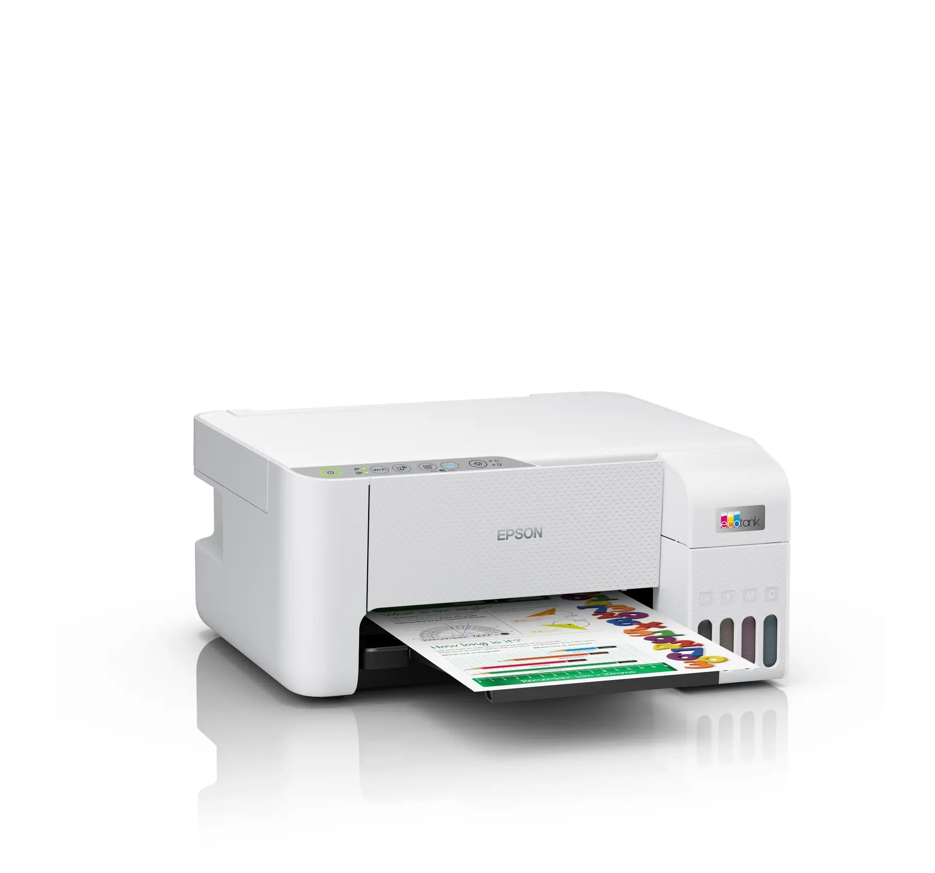 Epson EcoTank L3256 A4 colour 3-in-1 printer with Wi-Fi Direct refillable ink tank system for home office printing scanning and copying