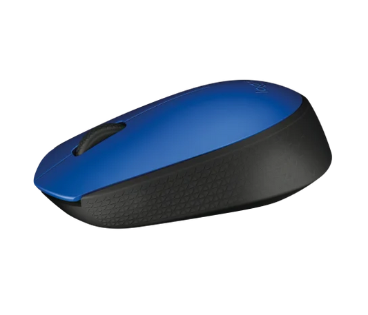 Side profile of Logitech M171 Wireless Mouse showing contoured shape and comfortable grip