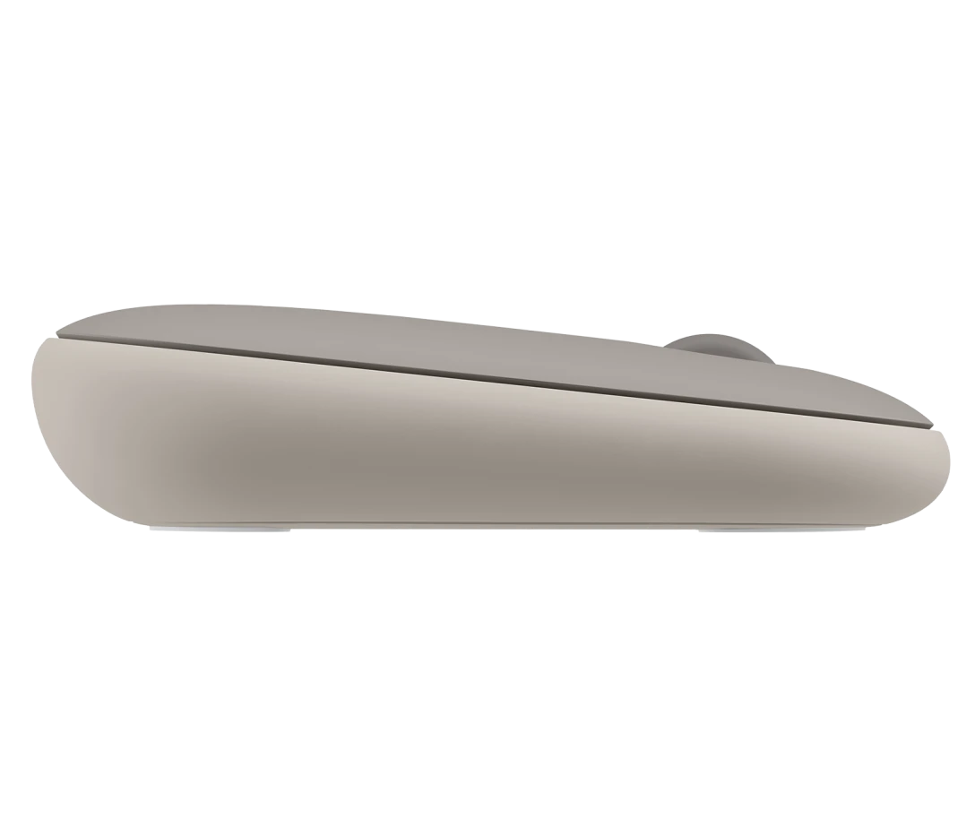 Logitech Pebble M350 wireless mouse with slim modern design, silent clicks, smooth tracking, and dual Bluetooth or USB receiver connectivity — ideal for minimalist workspaces.