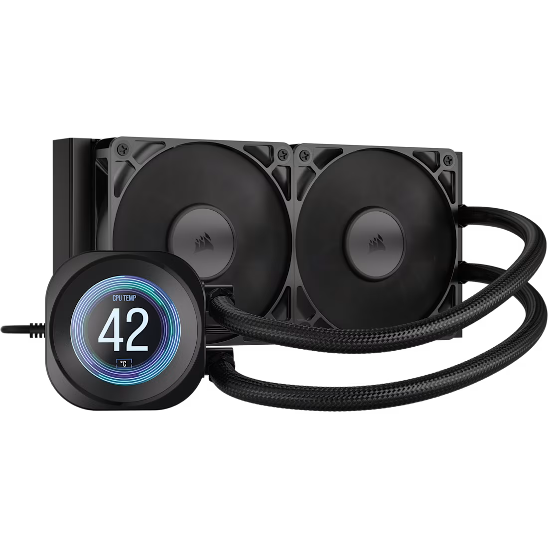 NAUTILUS 240 RS LCD AIO CPU Cooler 2.1'''' IPS LCD Screen RS120 Fans 240 - view 1