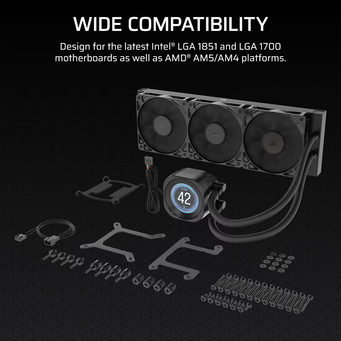 NAUTILUS 360 RS LCD AIO CPU Cooler 2.1'''' IPS LCD Screen RS120 Fans 360 - view 8