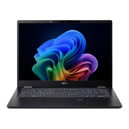 Acer TravelMate P6 14 AI grey touchscreen laptop Intel Core Ultra 7 268V 32GB RAM 1TB SSD 14 inch WUXGA Touch Windows 11 Professional