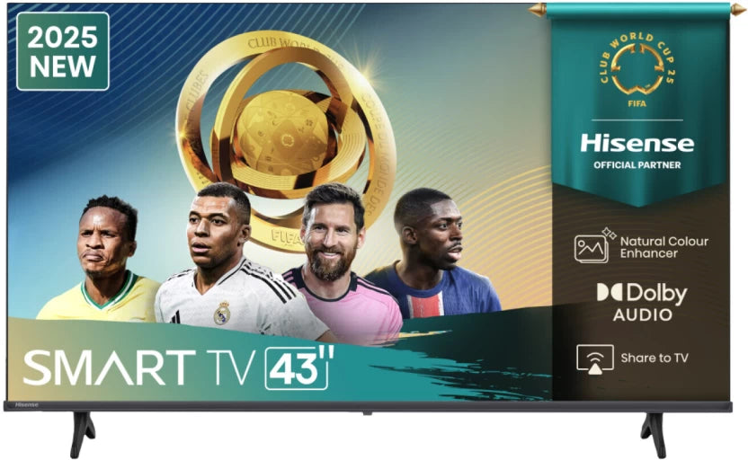 Hisense 43 inch A6Q 4K UHD Smart TV 60Hz VIDAA Dolby Vision compact television