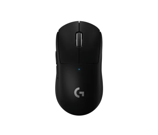 Logitech G PRO X SUPERLIGHT 2 Gaming Mouse in black with ultra-lightweight design and HERO 25K sensor