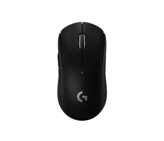 Logitech G PRO X SUPERLIGHT 2 Gaming Mouse in black with ultra-lightweight design and HERO 25K sensor