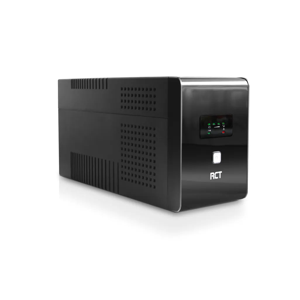 RCT 2400VA 1440W line interactive UPS backup power supply with USB communication port and SA plug outlets