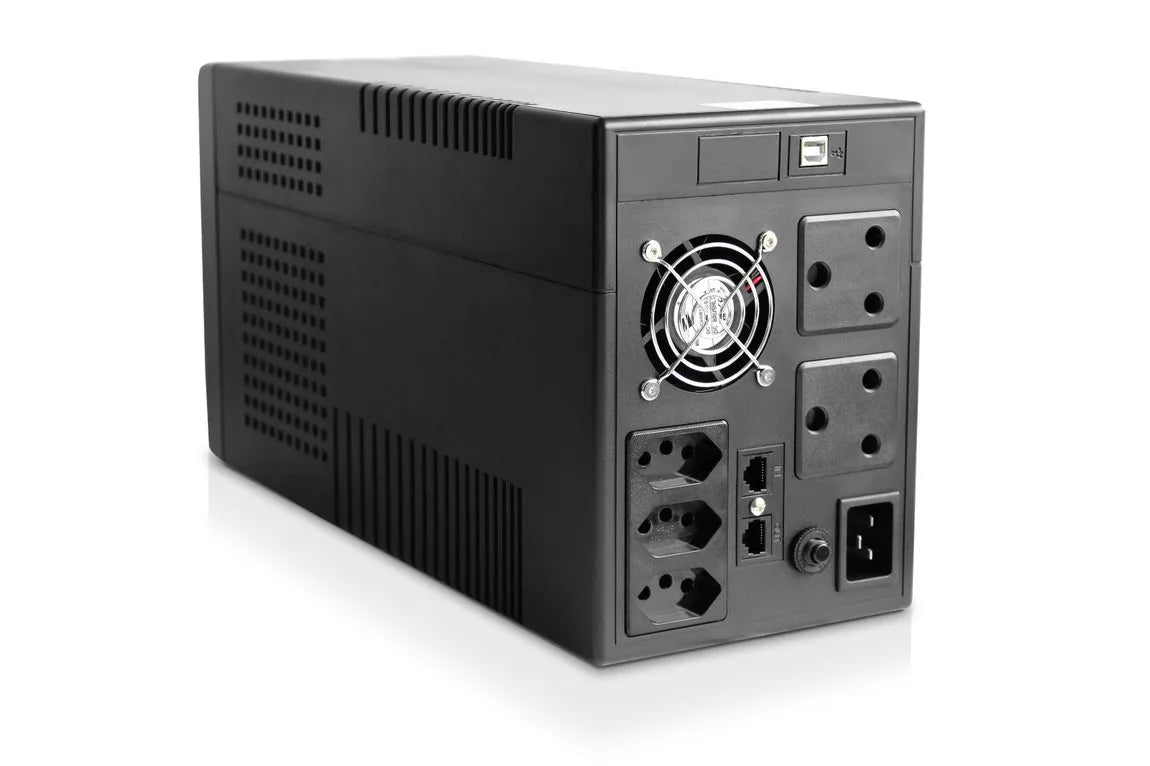 RCT 2400VA 1440W line interactive UPS backup power supply with USB communication port and SA plug outlets