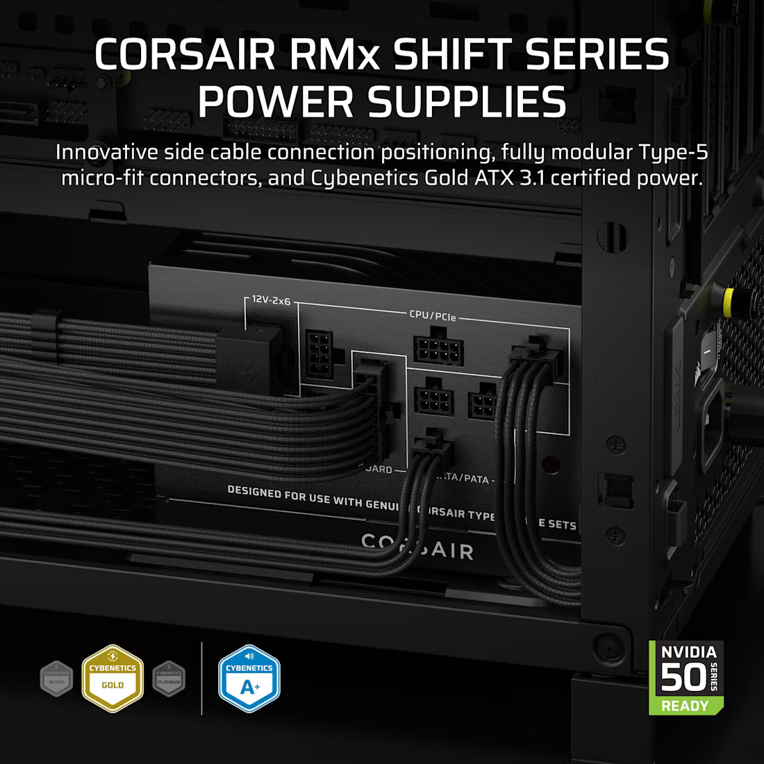 Corsair RM Series RM750x Shift 750 Watt 80 PLUS Gold Fully Modular ATX - view 5