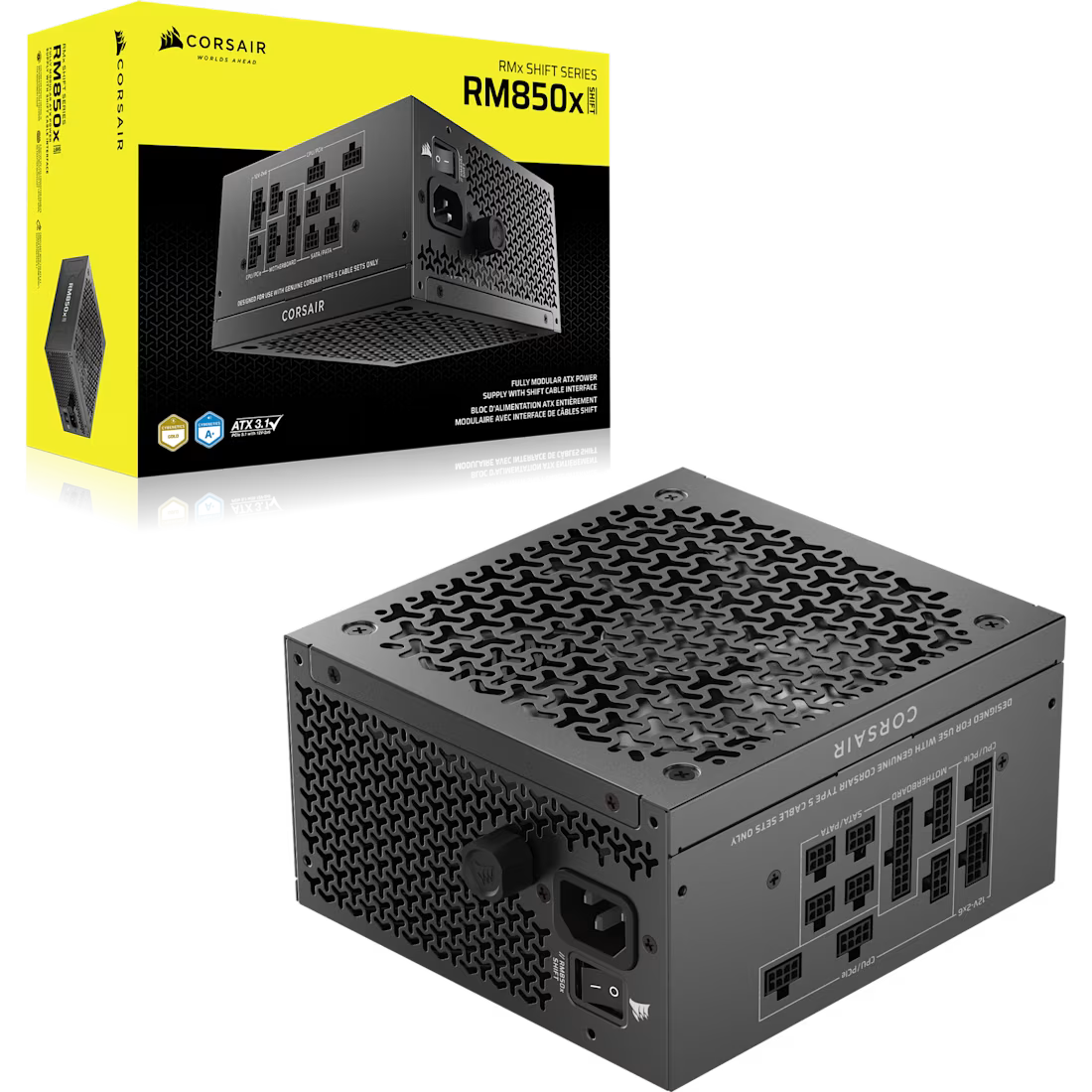 Corsair RM Series RM850x Shift 850 Watt 80 PLUS Gold Fully Modular ATX - view 1