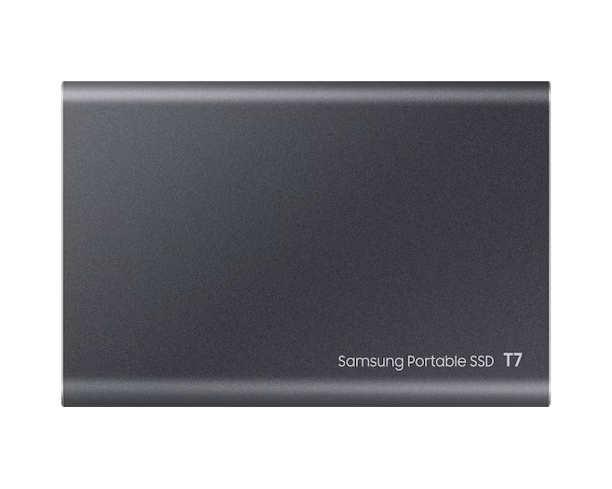 Samsung T7 MU-PC2T0T 2TB portable SSD with USB 3.2 Gen 2 up to 1050MB/s transfer speed and AES 256-bit hardware encryption