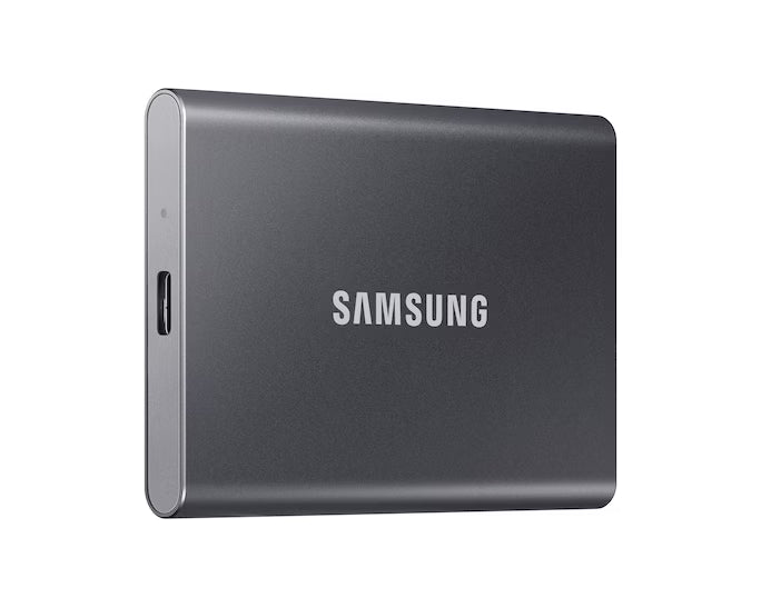 Samsung T7 MU-PC2T0T 2TB portable SSD with USB 3.2 Gen 2 up to 1050MB/s transfer speed and AES 256-bit hardware encryption