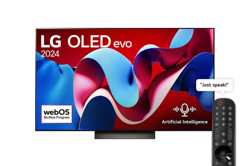 LG OLED55C4 55-inch OLED evo smart TV - front view