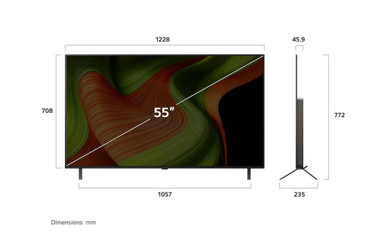 LG OLED55B5 55-inch OLED smart TV - front view