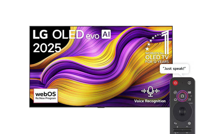 LG OLED65G56LA 65-inch OLED evo smart TV - front view