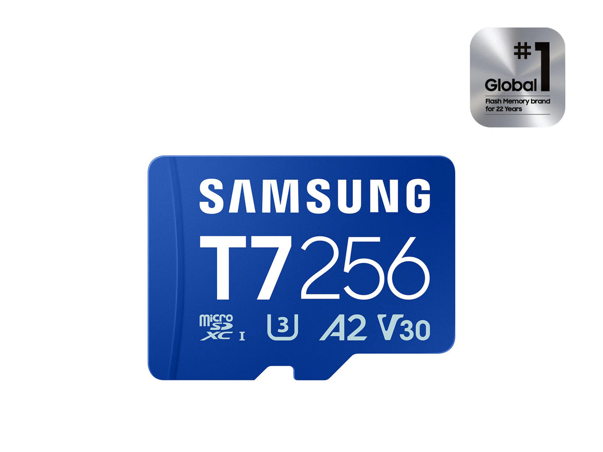 Samsung T7 256GB microSDXC UHS-I Memory Card - front view