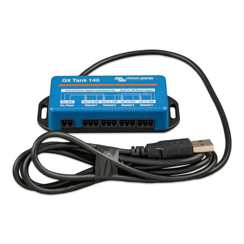 Victron GX Tank 140 tank level monitoring interface for Victron GX devices marine RV off-grid system