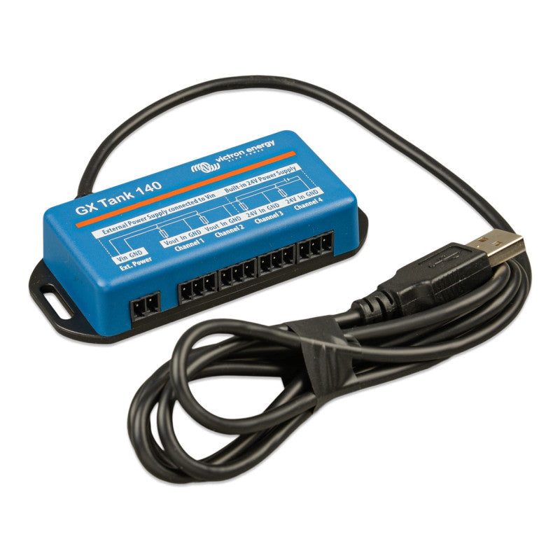 Victron GX Tank 140 tank level monitoring interface for Victron GX devices marine RV off-grid system