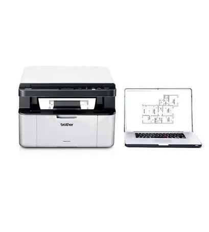 Brother DCP-1610W multifunction black and white mono laser printer with WiFi for printing scanning copying home office documents and invoices