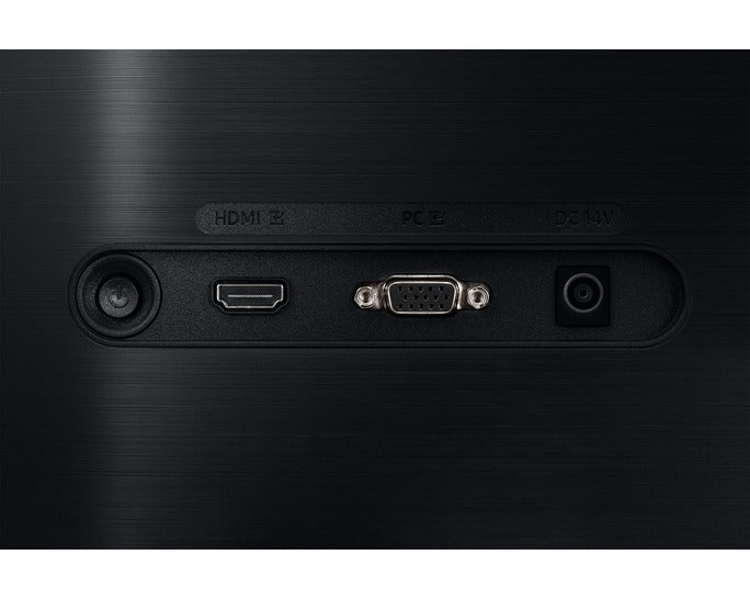 Rear view of Samsung LS19A330 monitor showing HDMI and D-Sub VGA connectivity ports