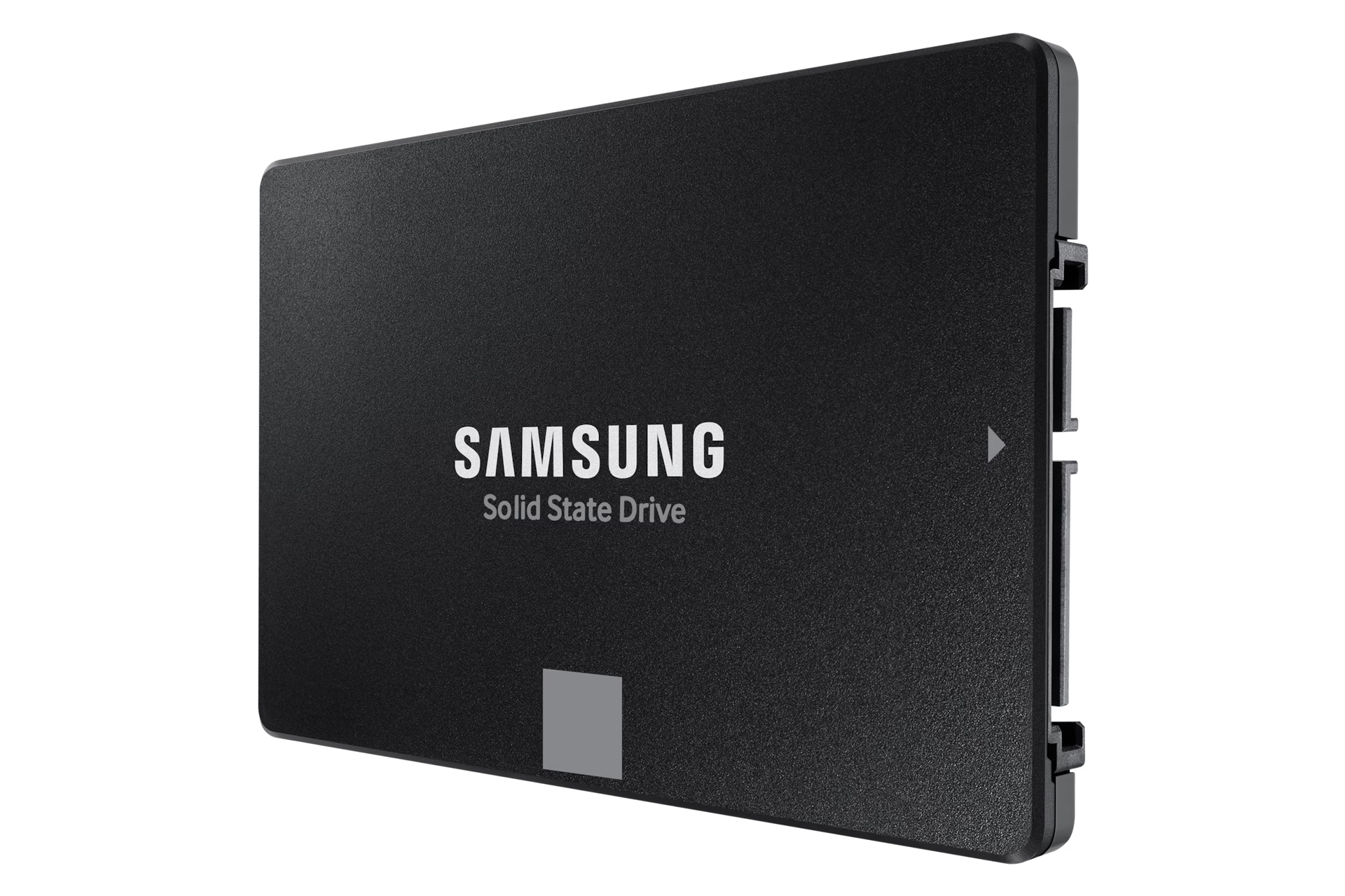 Samsung 870 EVO 2.5 inch 500GB SATA SSD front view showing compact design
