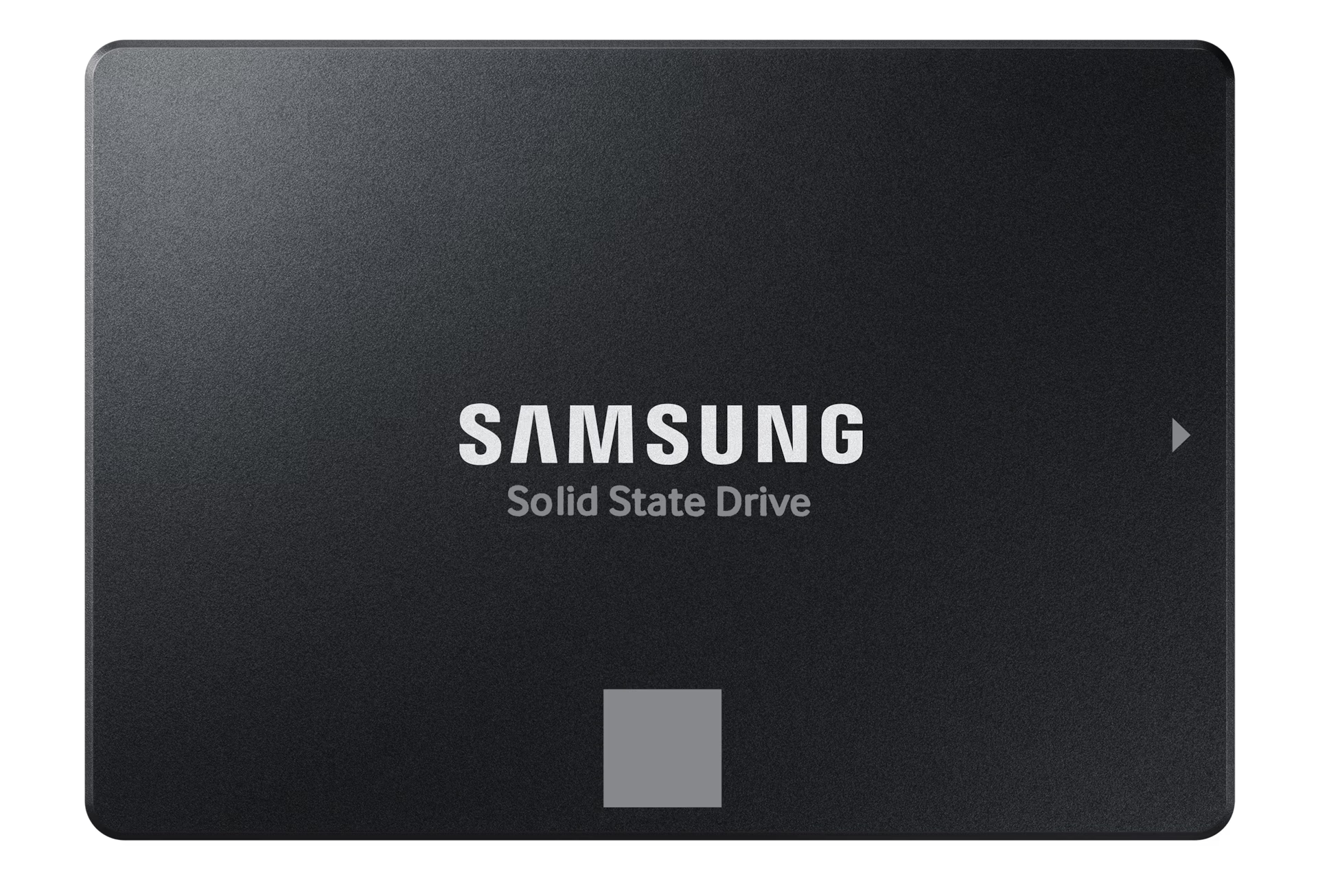 Samsung 870 EVO 2TB 2.5 inch SATA SSD front view showing compact design