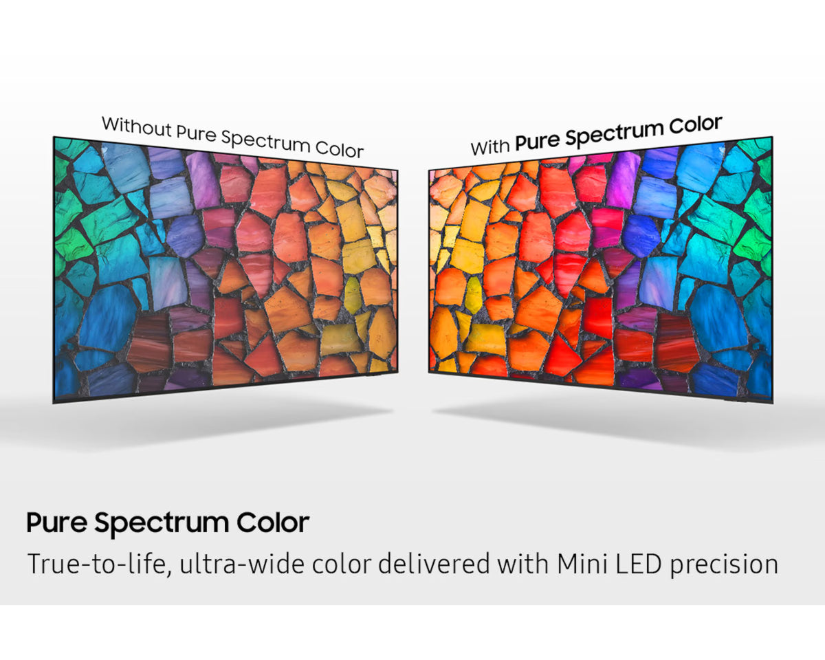 Samsung UA75M70H 75-inch M70H Mini LED 4K Smart TV - side view