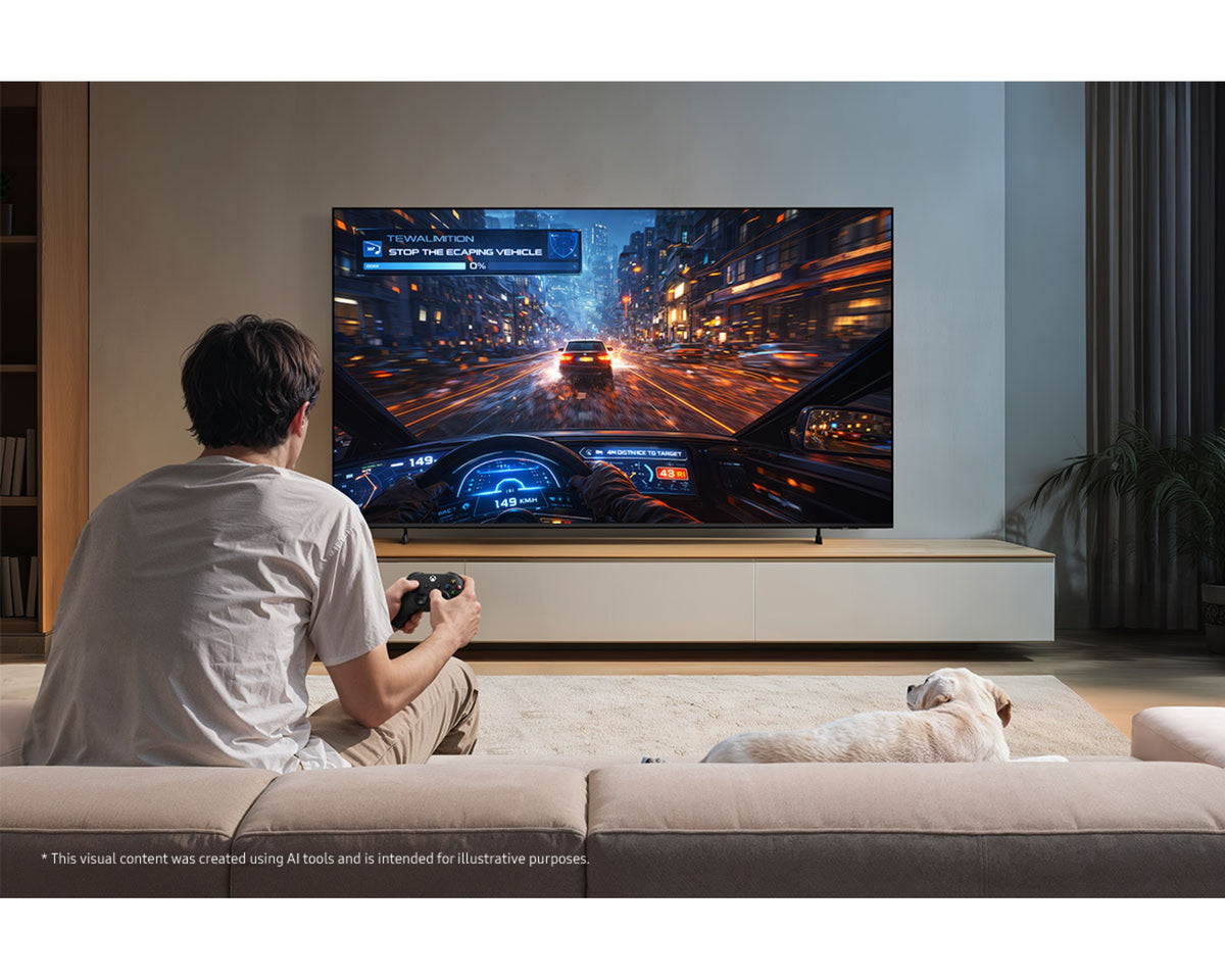 Samsung UA55M80H 55-inch M80H Mini LED 4K 144Hz Smart TV - lifestyle view