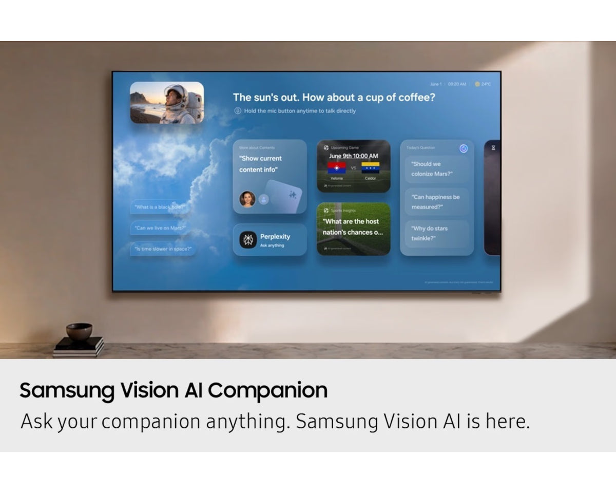 Samsung UA65M80H 65-inch M80H Mini LED 4K 144Hz Smart TV - angle view