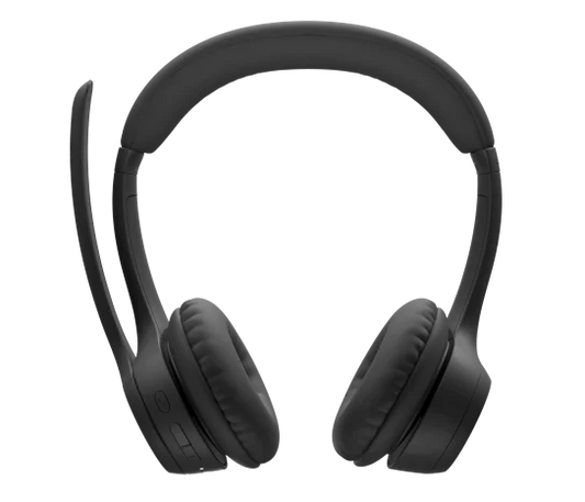 Logitech Zone 300 Headset in midnight black with over-ear cushions and noise-cancelling microphone